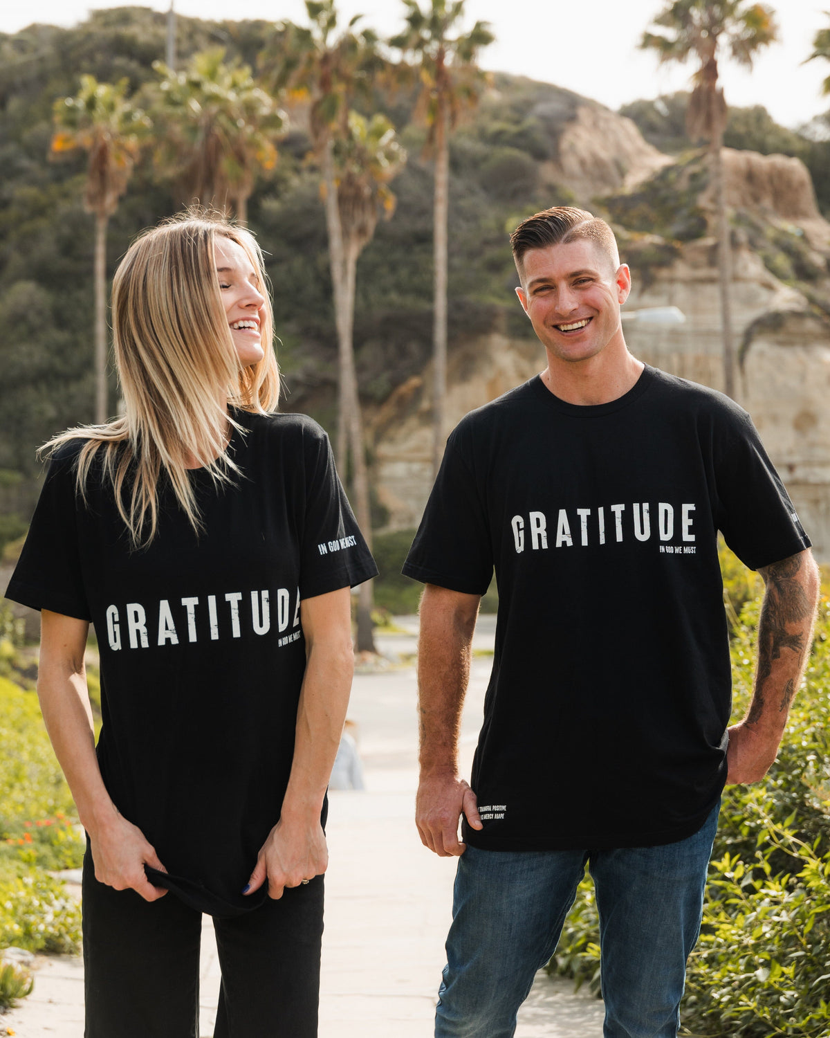 "Gratitude" Black Tee