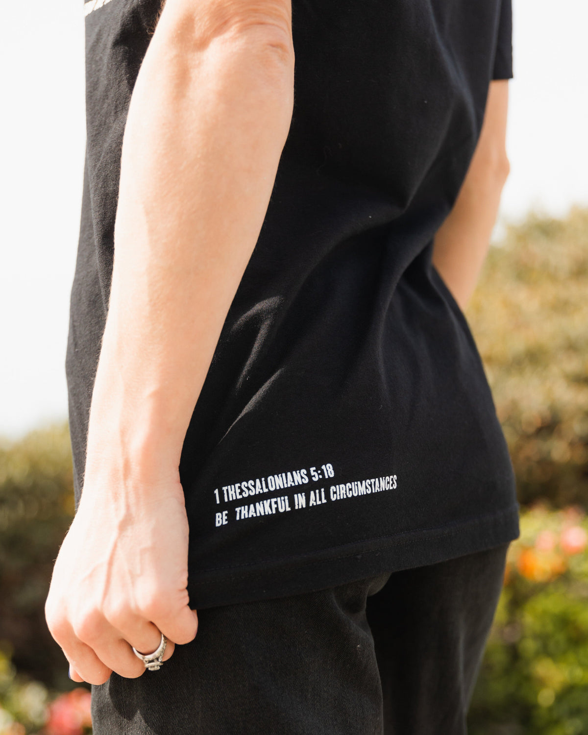 "Gratitude" Black Tee