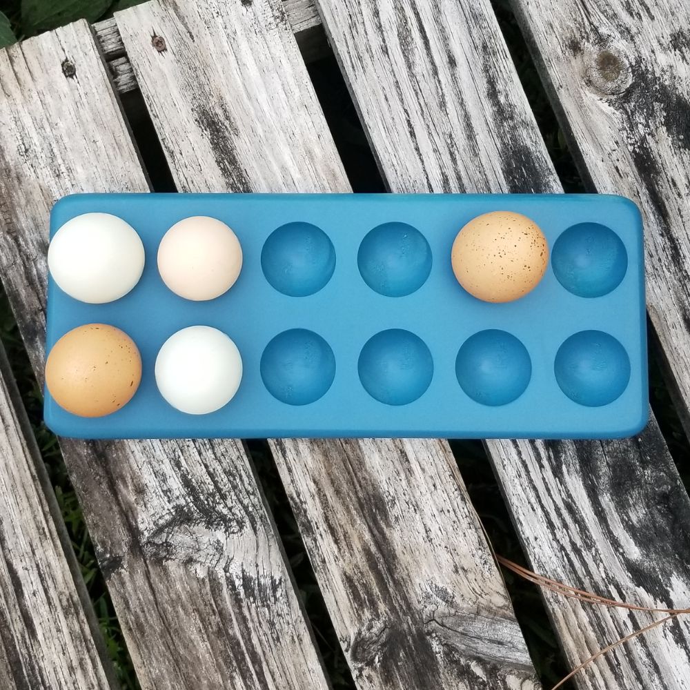 Bandeja Decorativa de Madera Henlay para Almacenar Huevos
