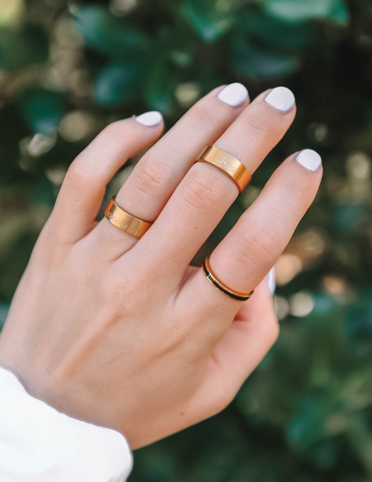 Anillo de oro mate Highs and Lows
