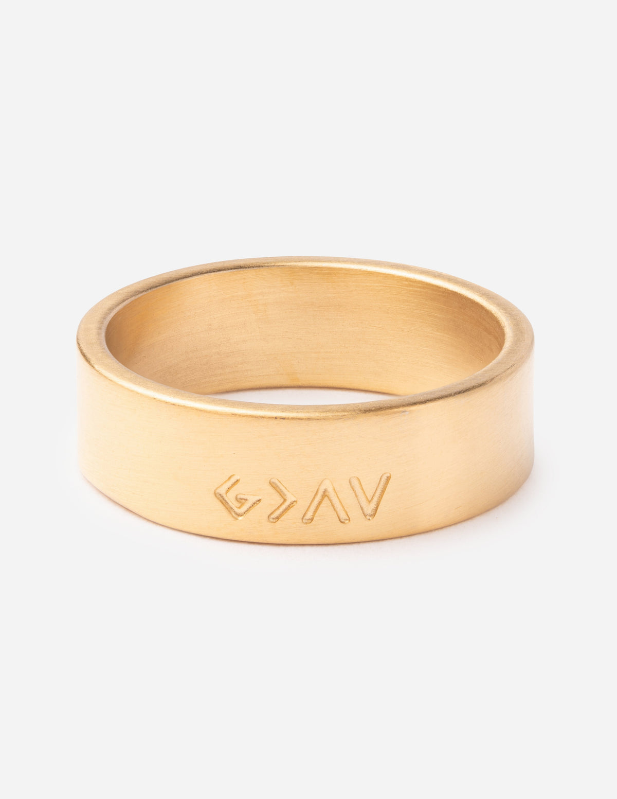 Anillo de oro mate Highs and Lows