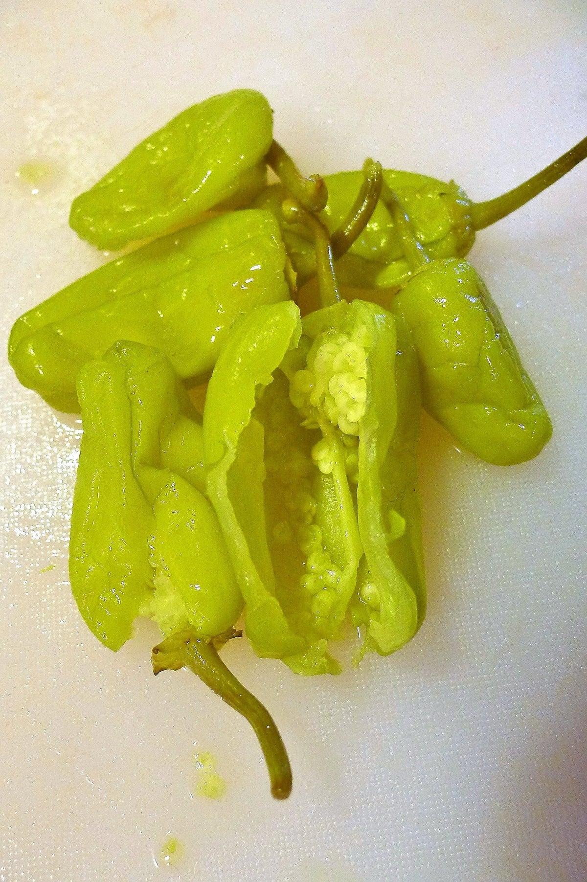 50 PIMIENTA DORADA GRIEGA Pepperoncini Semillas de Capsicum Annuum Amarillo Dorado