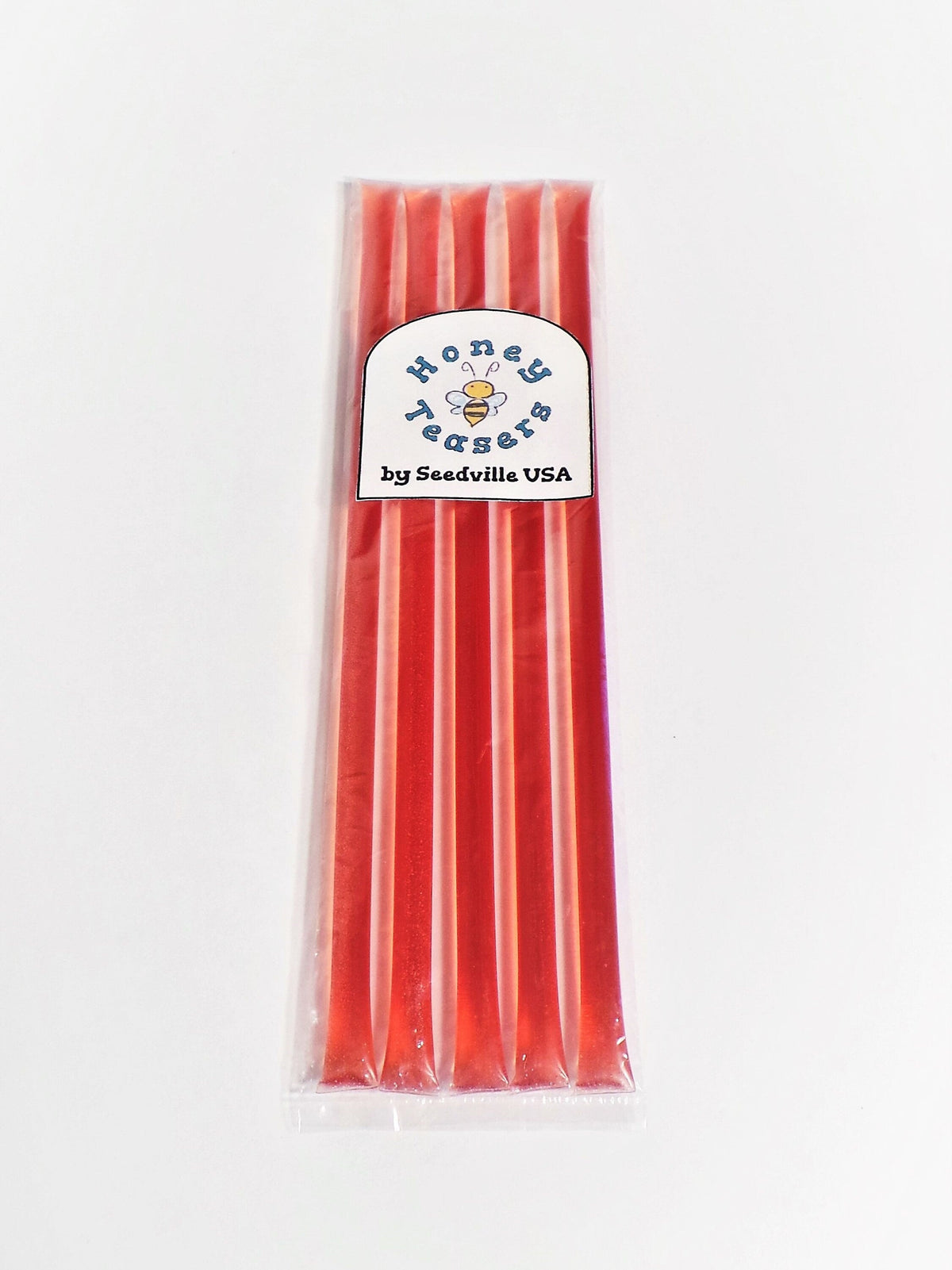 Paquete de 5 palitos de miel y sandía, palitos de miel natural, pajitas Honeystix
