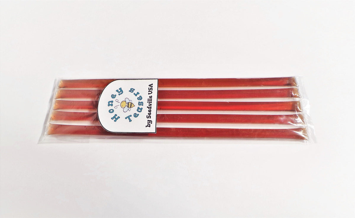 Paquete de 5 palitos de miel de uva, palitos de miel natural, pajitas Honeystix