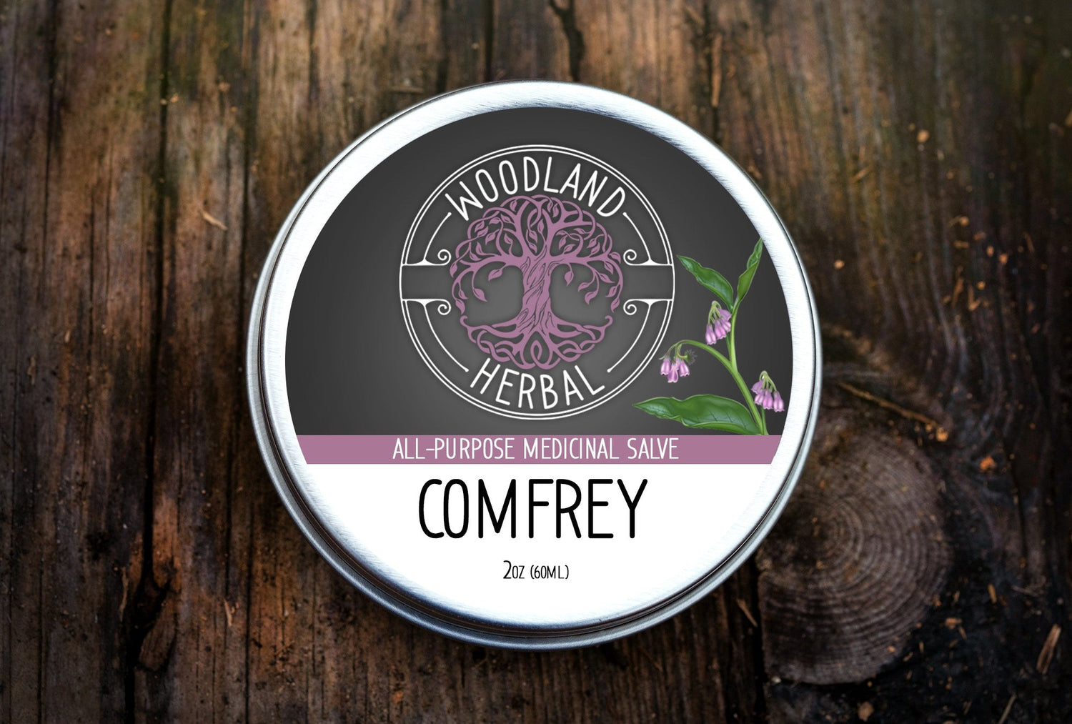 All-Purpose Healing Balm - Comfrey Salve for General Use, Inflammation, Bug Bites