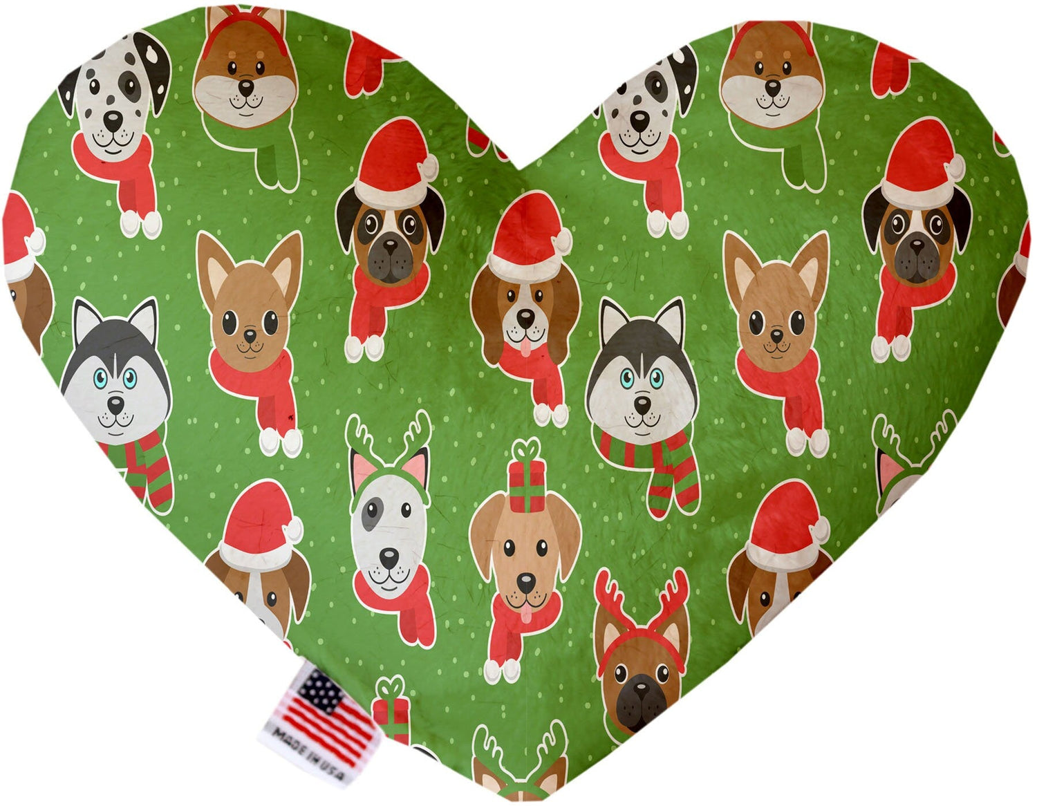 Peluche de corazón y hueso de Navidad - Grupo de amigos festivos