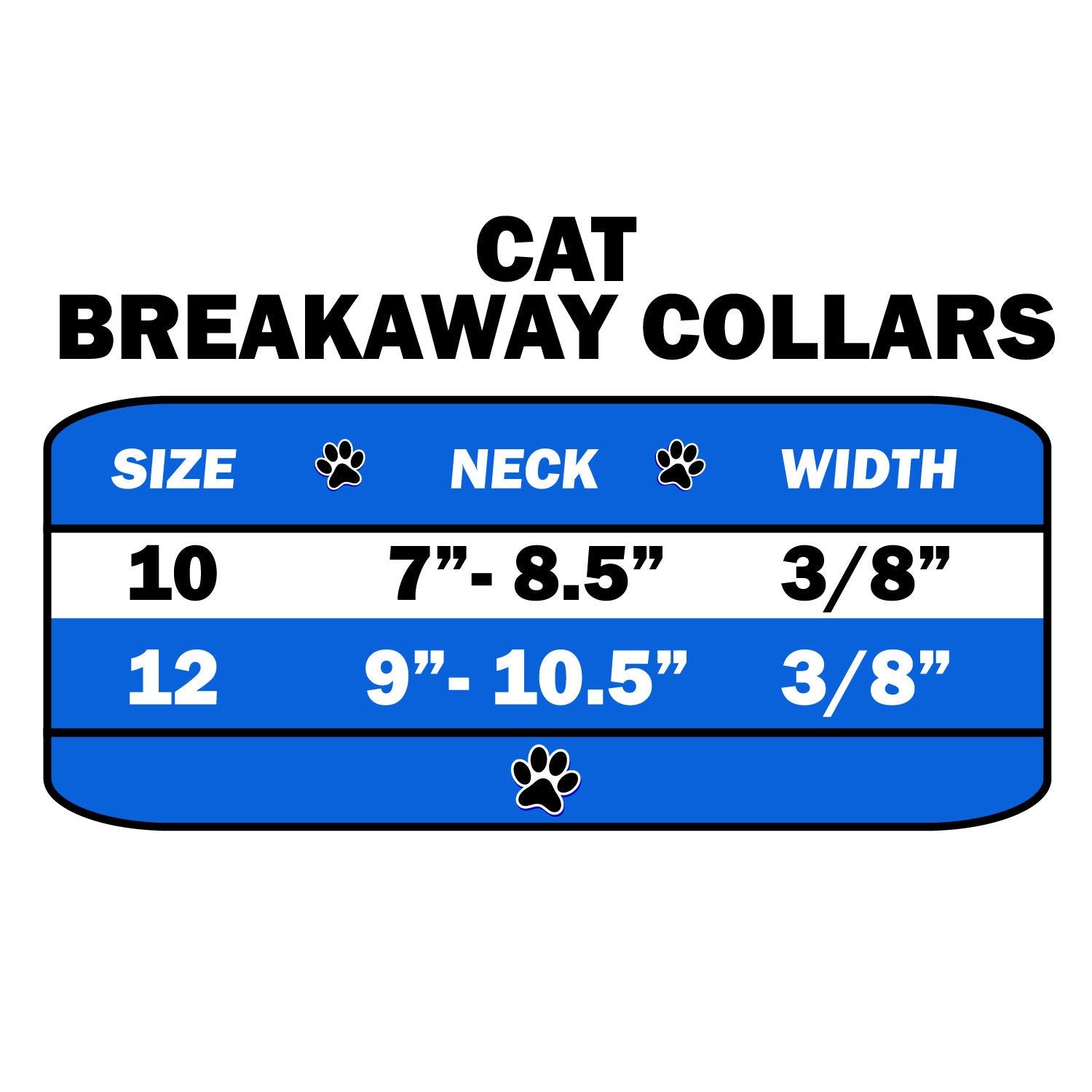 "One Row Rhinestone" Breakaway Buckle Cat Collar