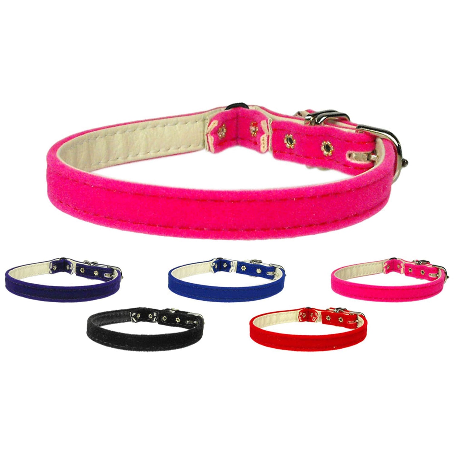 "Velvet" Plain Cat Safety Collar