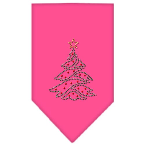 Bandana navideña para perro y mascota con diamantes de imitación, "Árbol de Navidad"