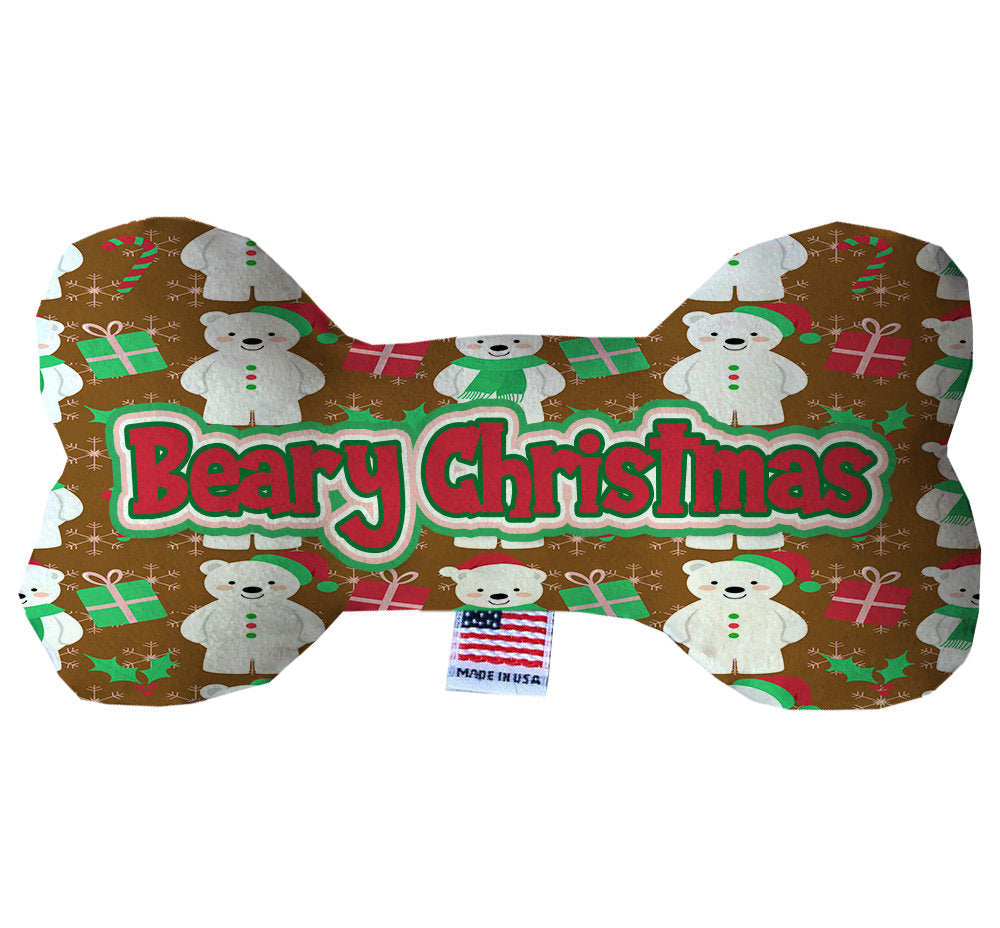 "Beary Christmas" Plush Bone Toy