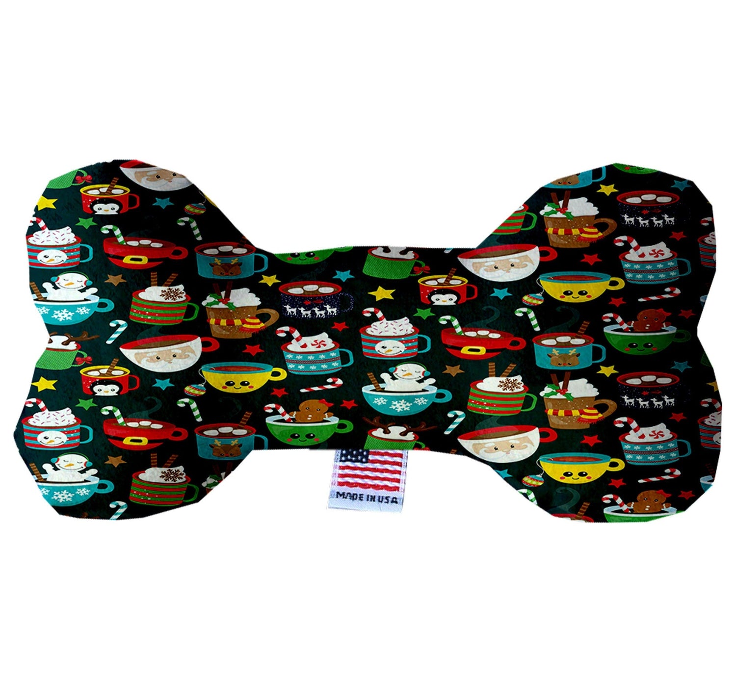 "Christmas Mugs" Plush Bone Toy
