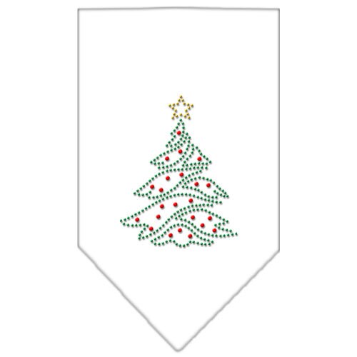 Bandana navideña para perro y mascota con diamantes de imitación, "Árbol de Navidad"