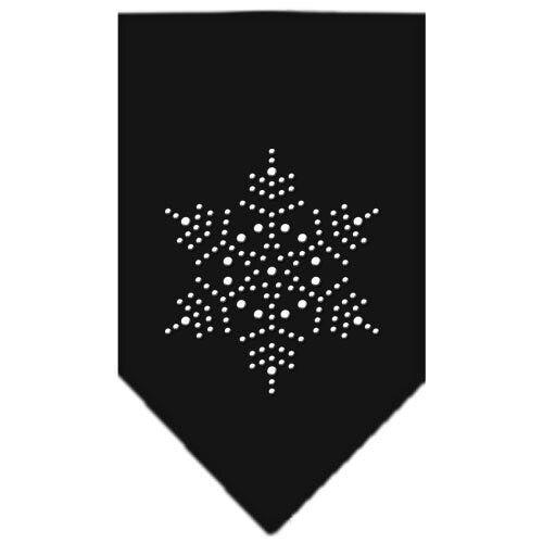 Bandana navideña para perro y mascota con diamantes de imitación, "Copo de nieve"