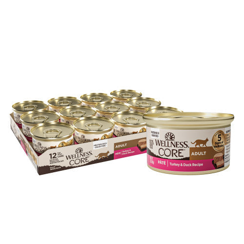 Wellness CORE Adult sin cereales – Paté de pavo y pato (5.5oz)