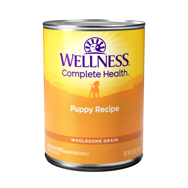 Alimento húmedo para perros Wellness Puppy de pollo y salmón (12.5 oz)
