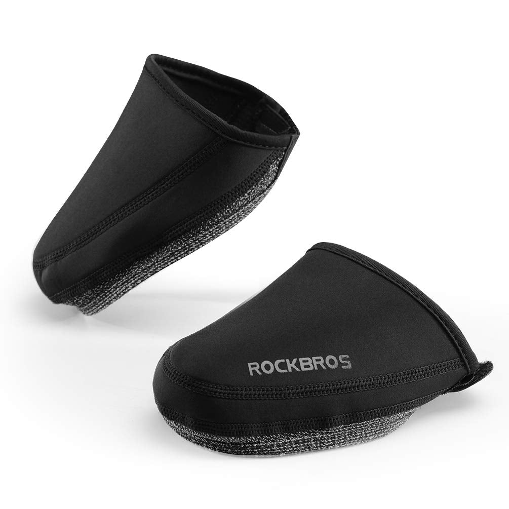 Cubrepunteras térmicas cortavientos ROCKBROS para zapatillas de ciclismo 