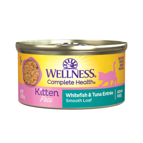 Wellness Complete Health Kitten – Paté de Pescado Blanco y Atún sin Cereales (85 g)