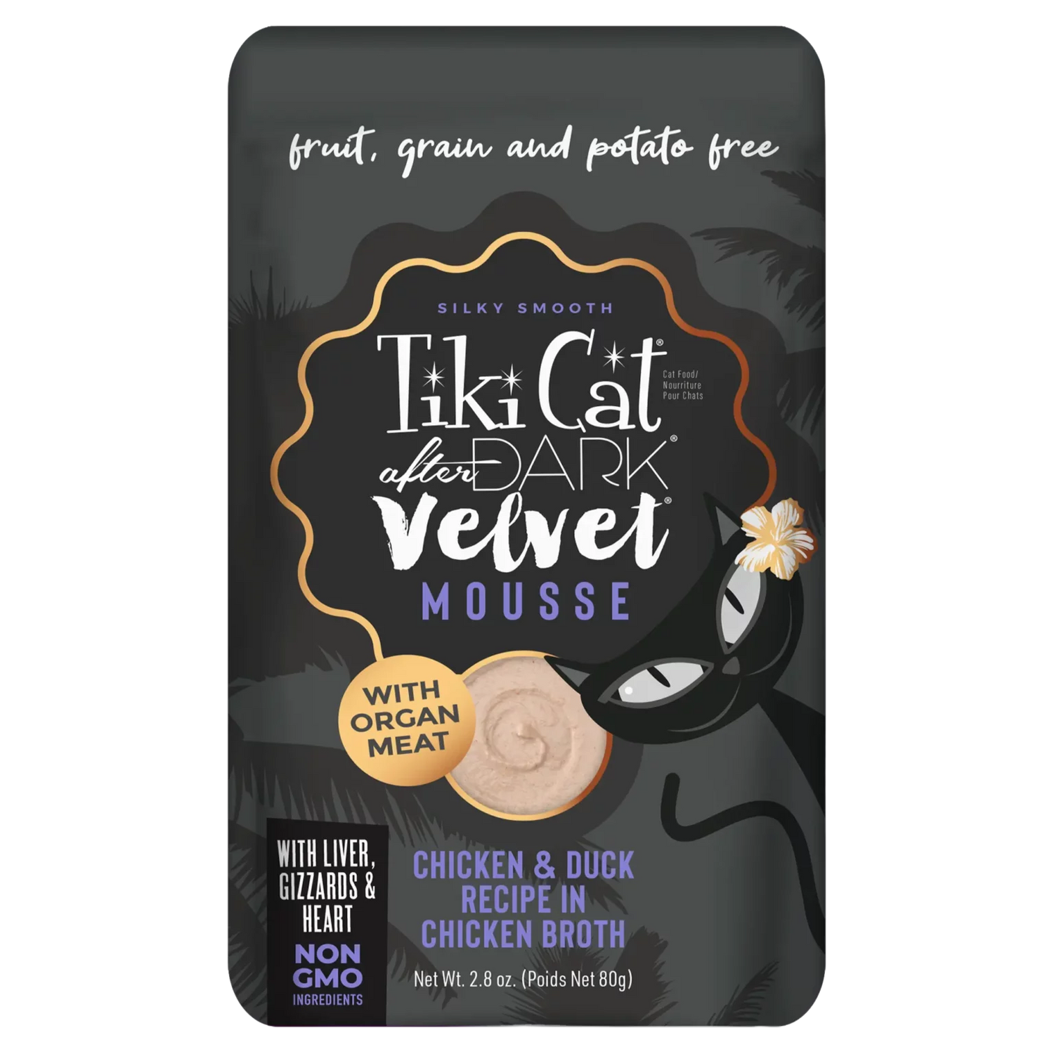 Tiki Cat After Dark Mousse Aterciopelado de Pollo y Pato (2.8oz)