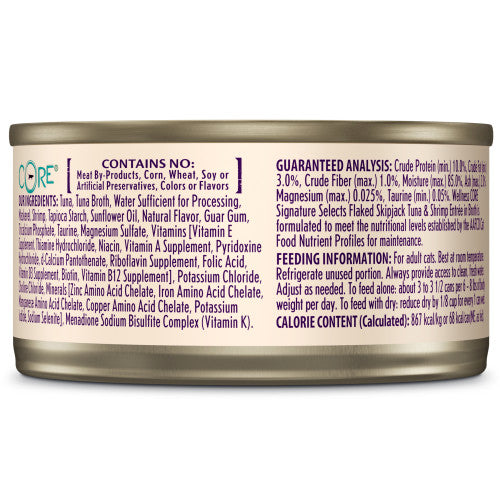 Wellness CORE Signature Selects – Atún y camarones en hojuelas (2.8 oz)