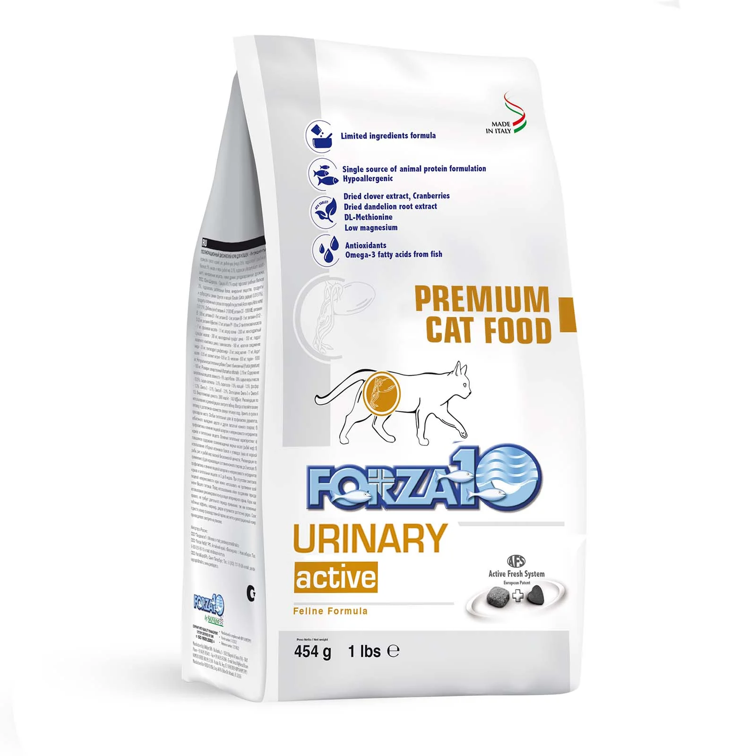 FORZA10 Alimento activo para gatos adultos con anchoa urinaria