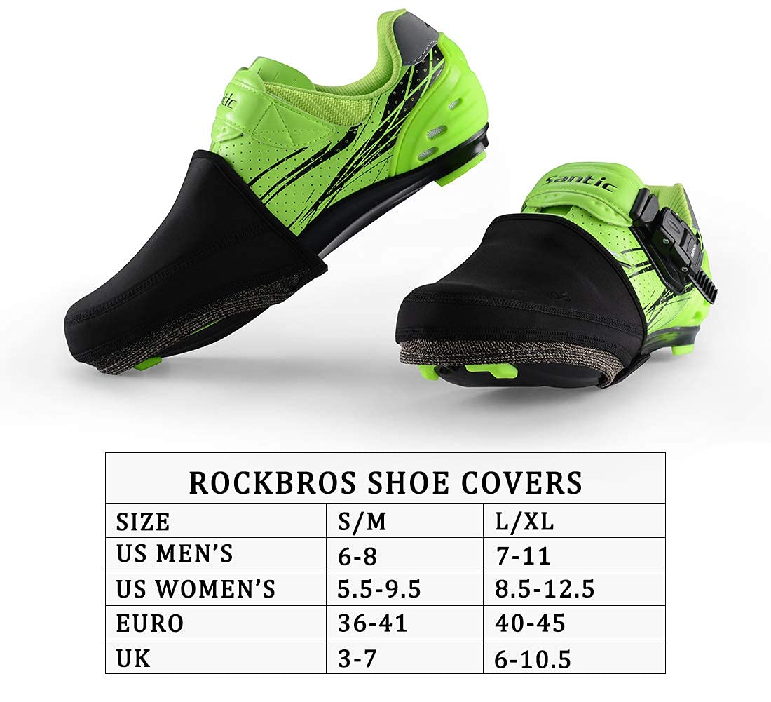 Cubrepunteras térmicas cortavientos ROCKBROS para zapatillas de ciclismo 