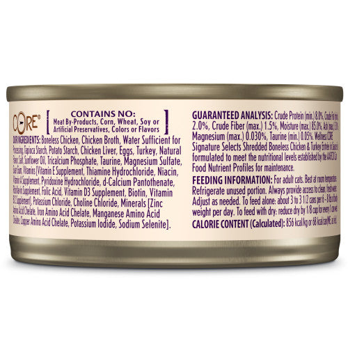 Wellness CORE Signature Selects Pollo y Pavo Desmenuzado (2.8 oz)
