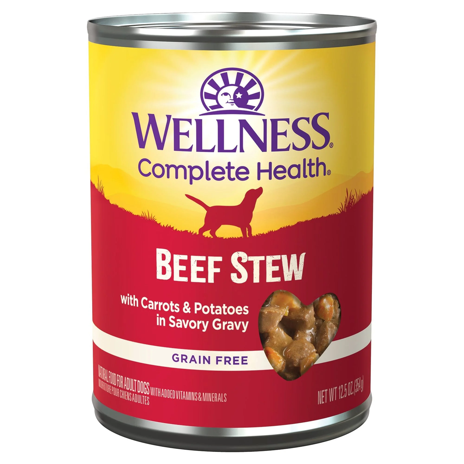 Alimento húmedo para perros adultos Wellness Beef Stew (340 g)