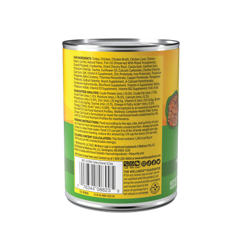 Wellness Complete Health Adult – Cena de pavo sin cereales en paté (5.5oz)