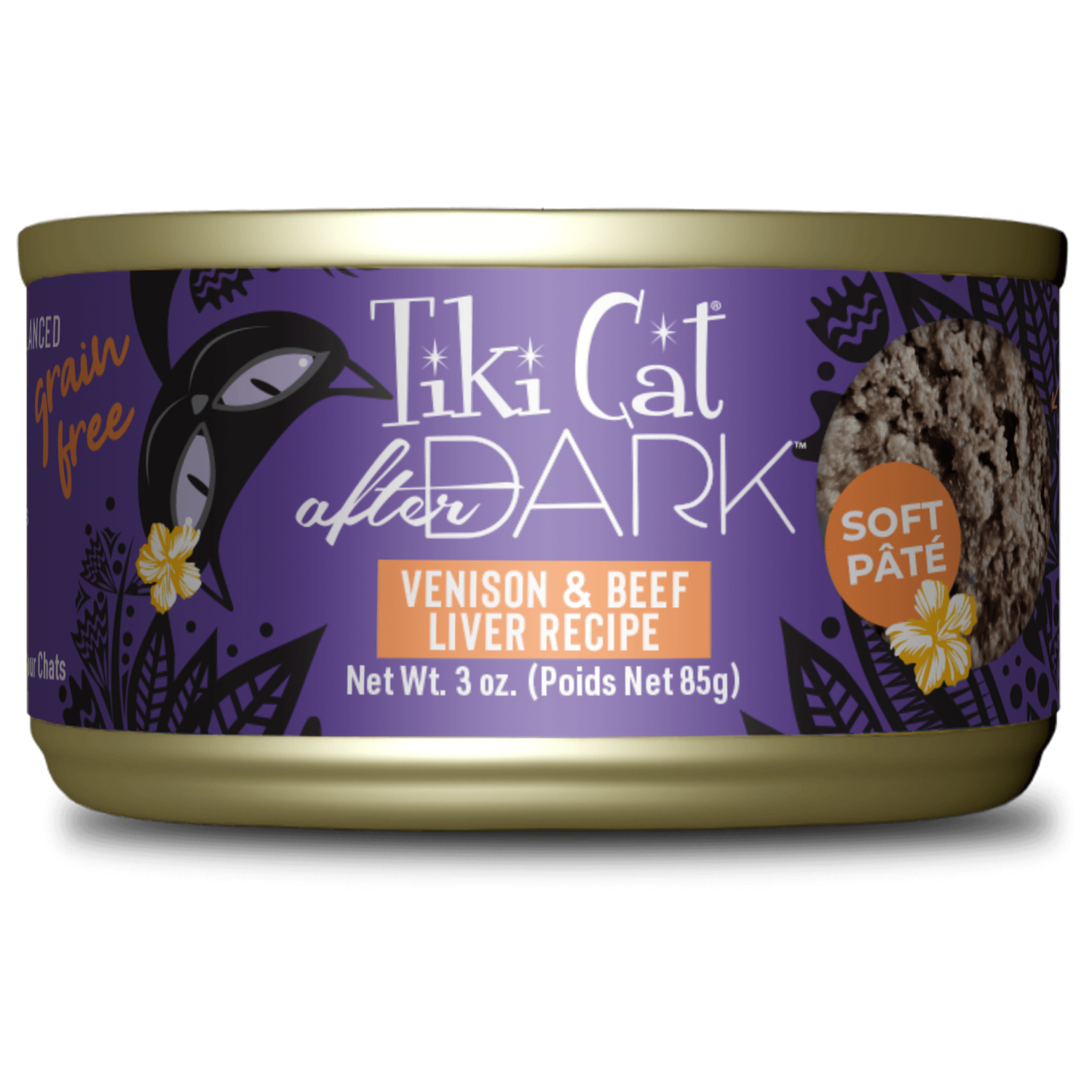 Paté de Venado e Hígado de Res Tiki Cat After Dark (85 g)