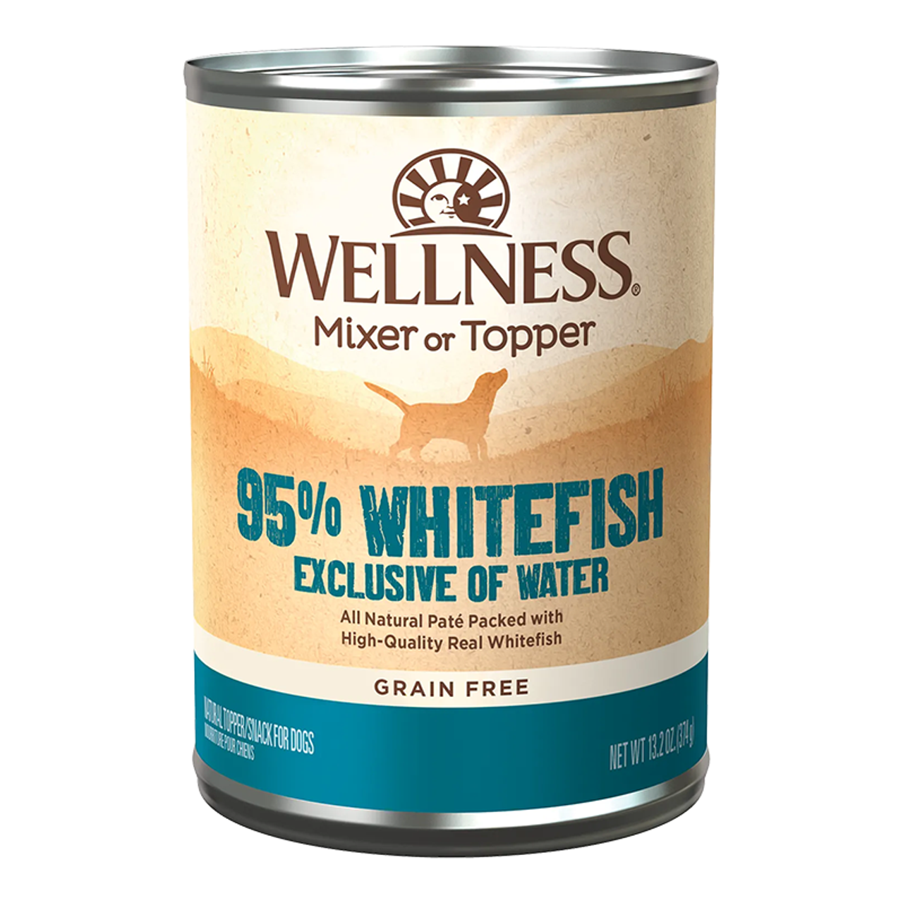 Alimento húmedo para perros Wellness Adult 95% Whitefish (13.2 oz)