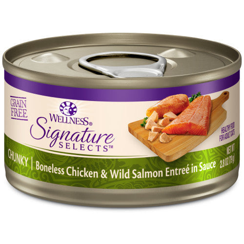 Wellness CORE Signature Selects – Entrante de pollo y salmón en trozos (2.8 oz)