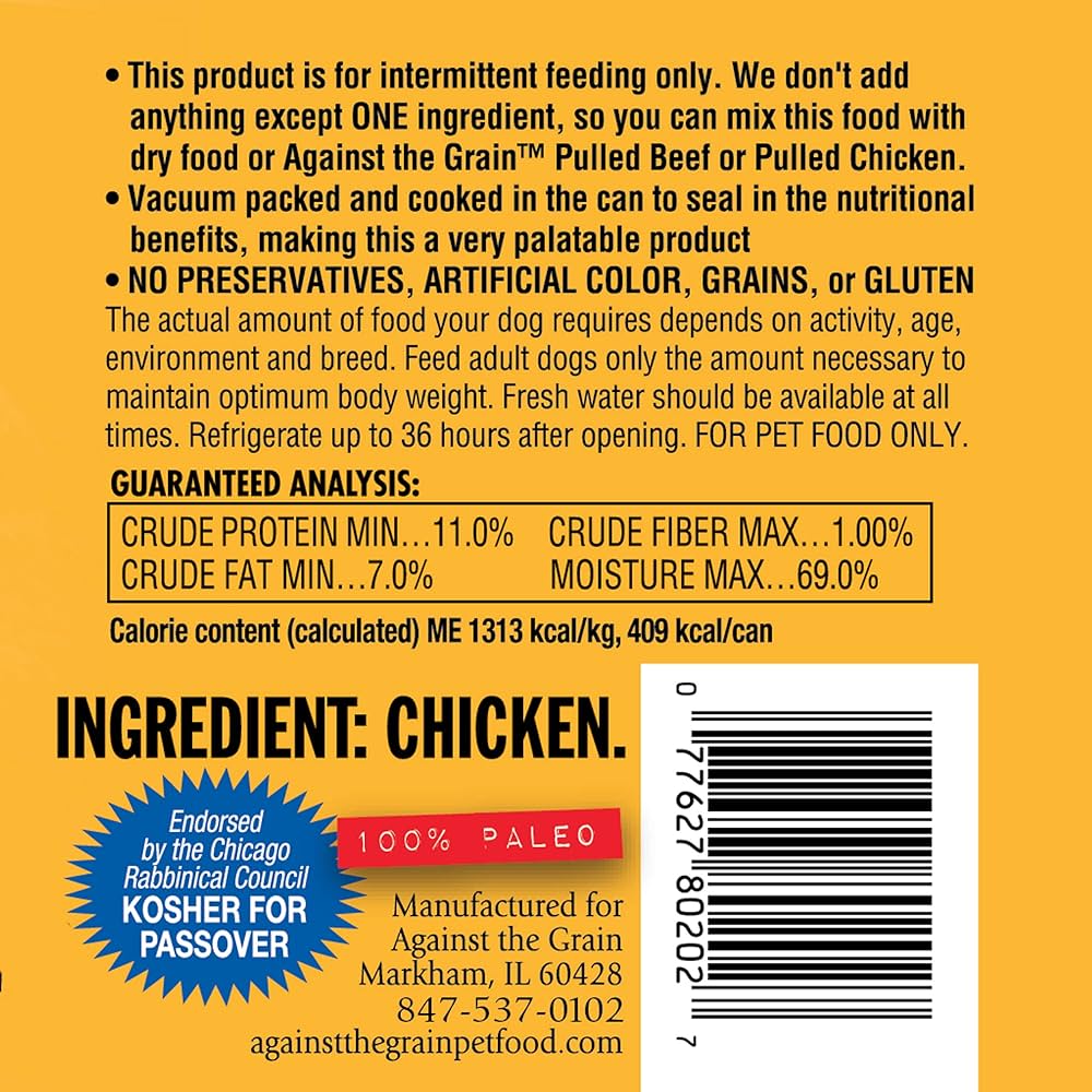 Contra la corriente ¡Nada más! 100% pollo (312 g)