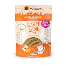 Alimento para gatos Weruva "Love Connection", paté de pollo y salmón (2.8 oz)