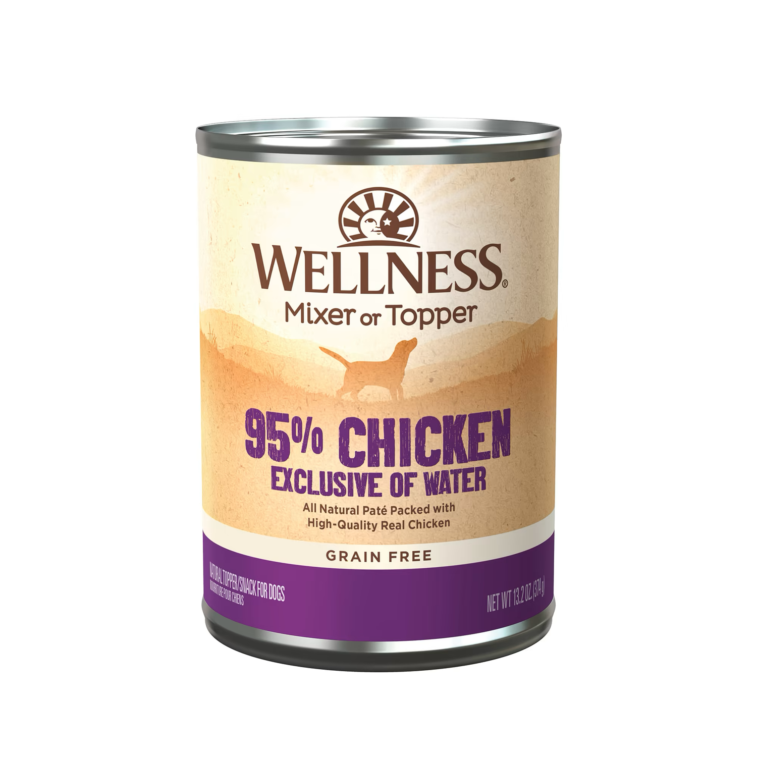 Alimento húmedo para perros Wellness Adult 95% Pollo (13.2 oz)