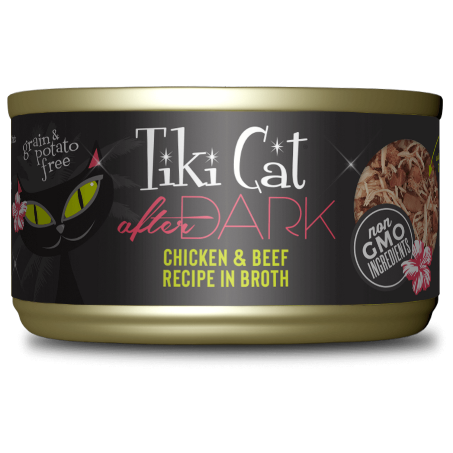 Tiki Cat After Dark Pollo y Res en Caldo (2.8oz)