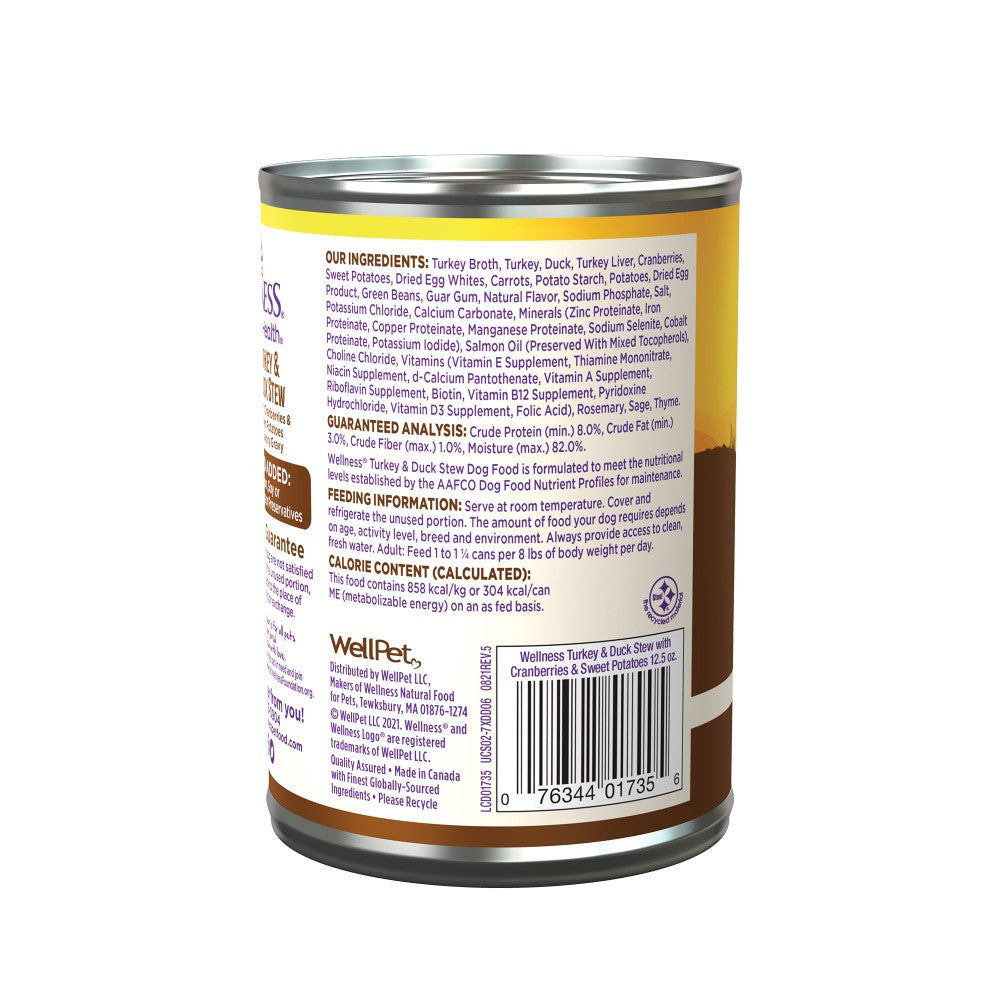 Wellness Estofado de Pavo y Pato para Adultos (12.5 oz)