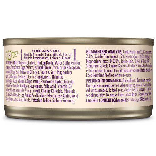Wellness CORE Signature Selects – Entrante de pollo y salmón en trozos (2.8 oz)