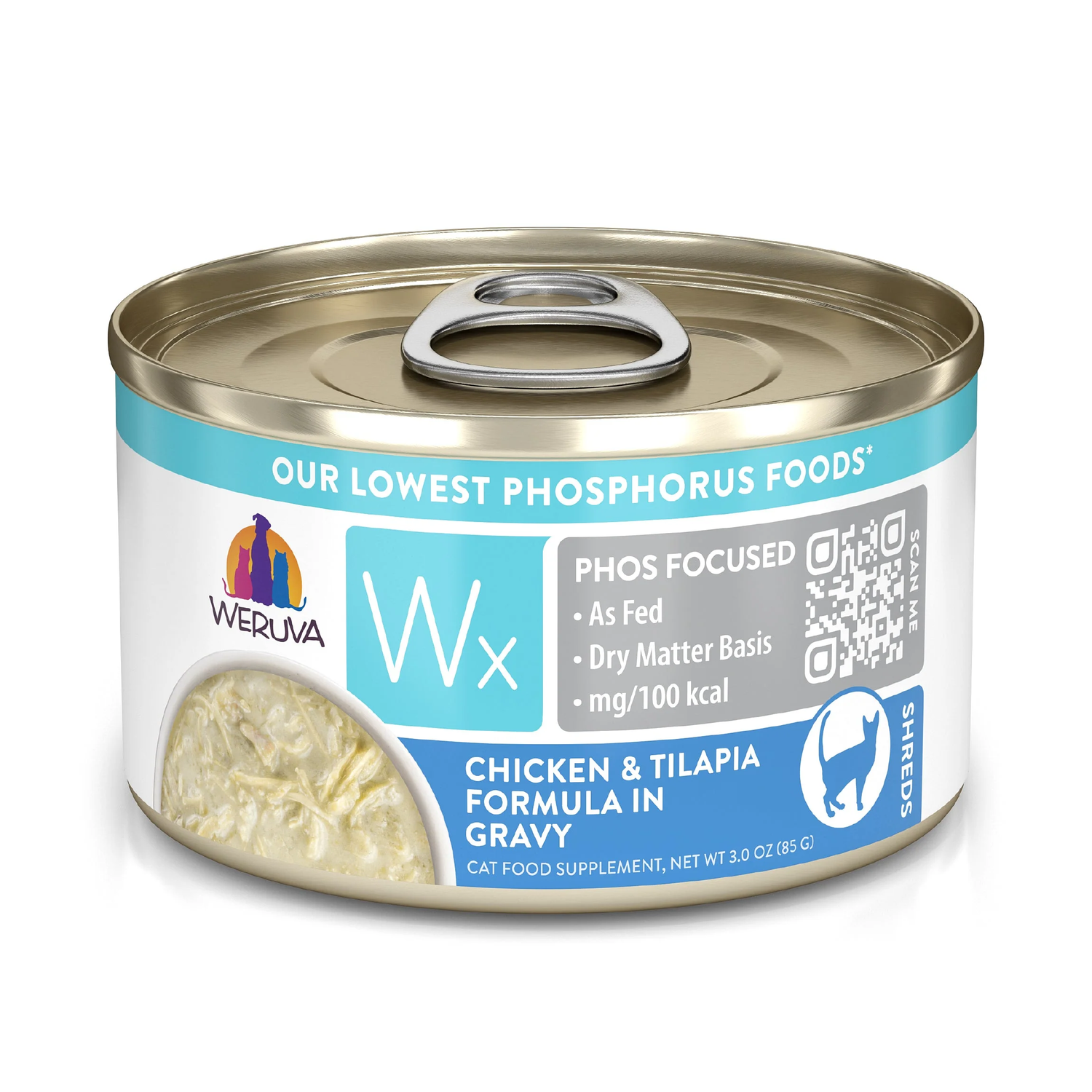 Weruva WX Alimento Húmedo para Gatos Tilapia y Pollo en Salsa (85g)