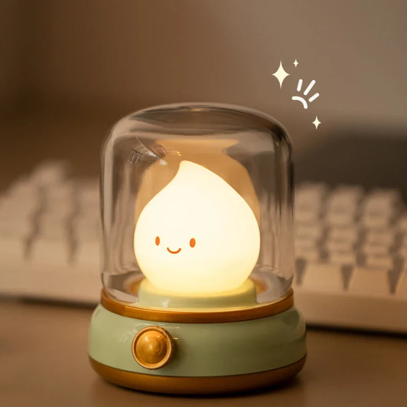 Linterna de llama kawaii