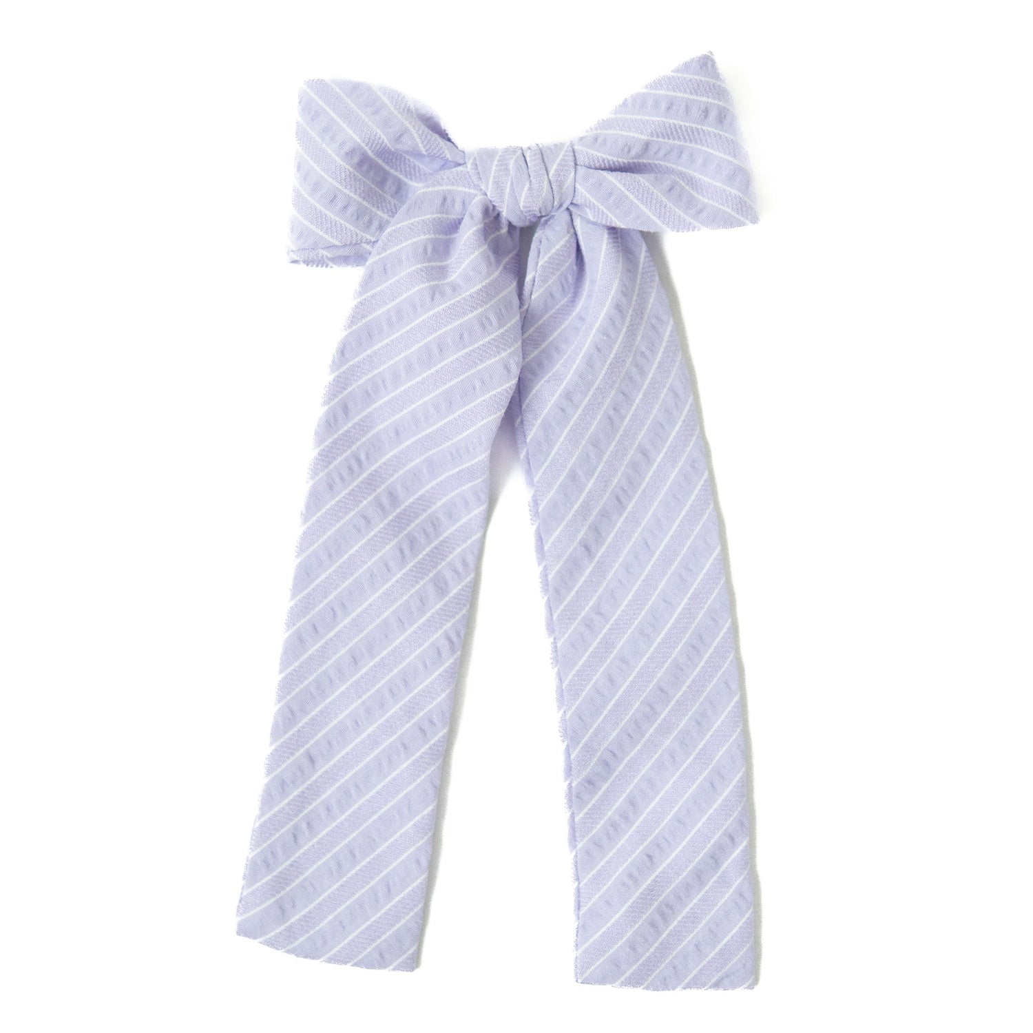 Lavender Stripe Lady Hair Bow