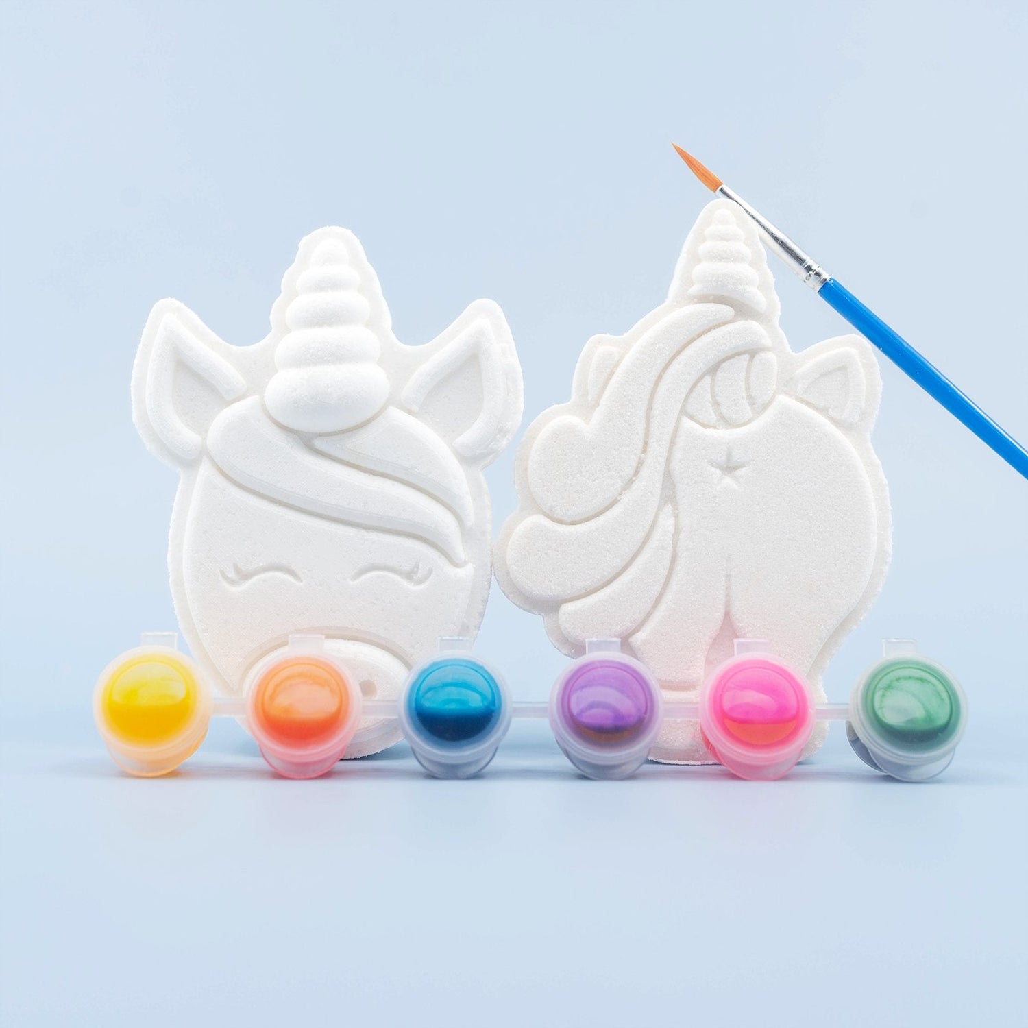 Bomba de baño | Pinta tus propias bombas de baño | Cabeza de unicornio | Cola de unicornio