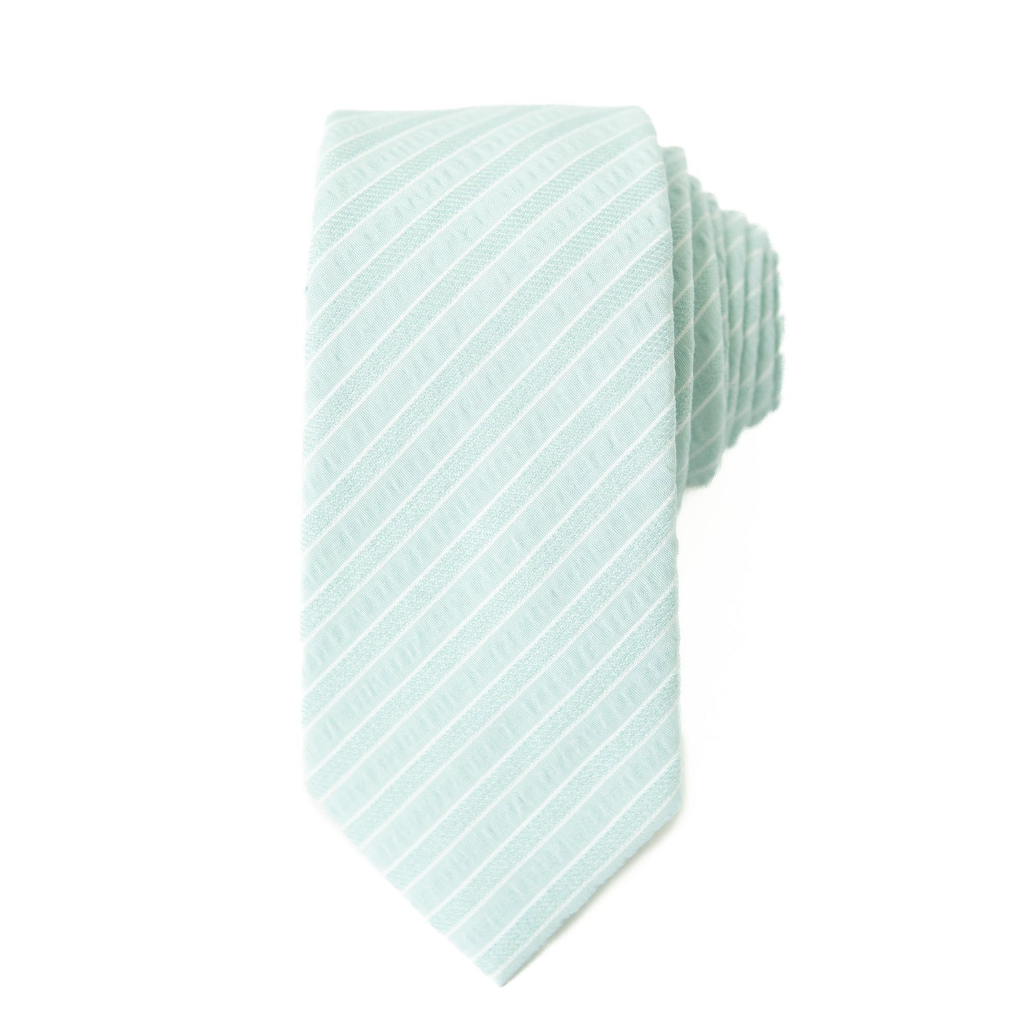 Mint Stripe Men's Tie