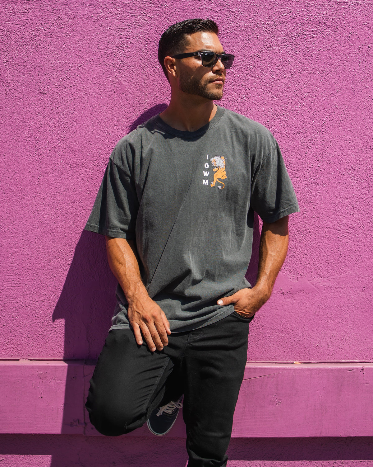 "Nothing But The Blood" Mineral Wash Premium Pepper Tee
