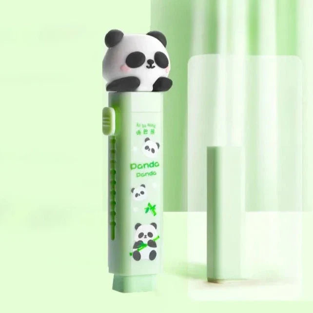 Borrador de goma con forma de panda