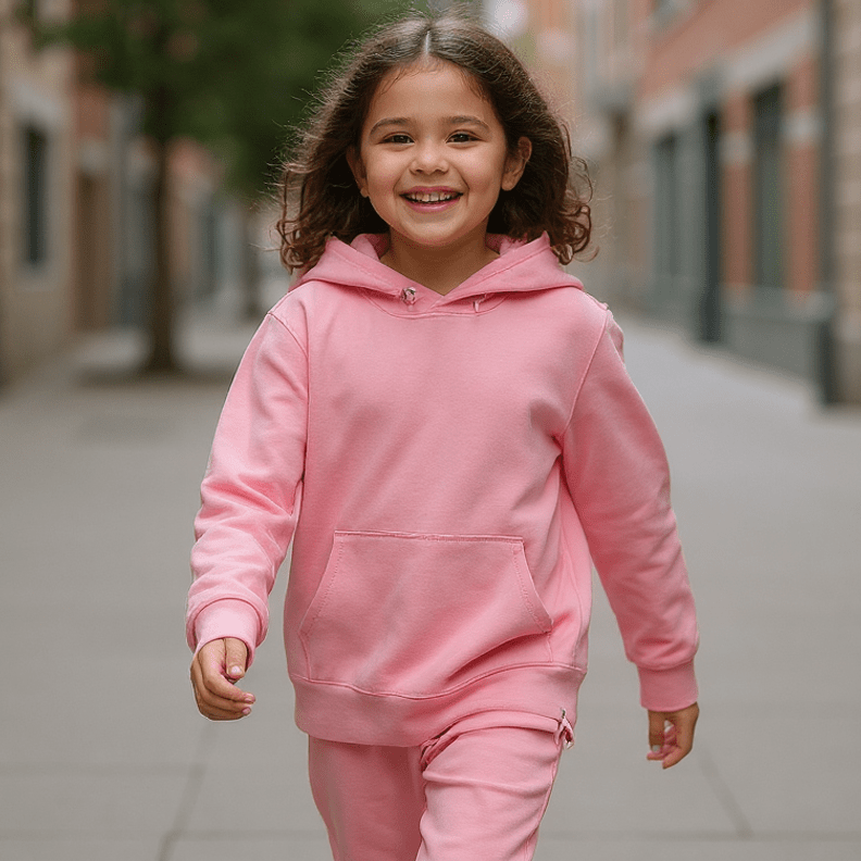Pink Peony Hooded Jogger Set