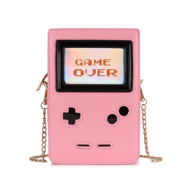 “Game Over” Pixel Art Shoulder Bag