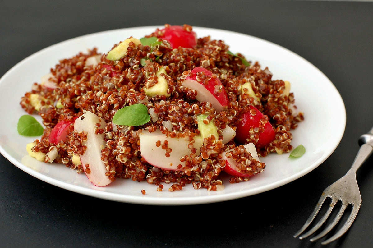 100 semillas orgánicas de quinoa con cacao y cereza, Chenopodium quinoa roja y marrón