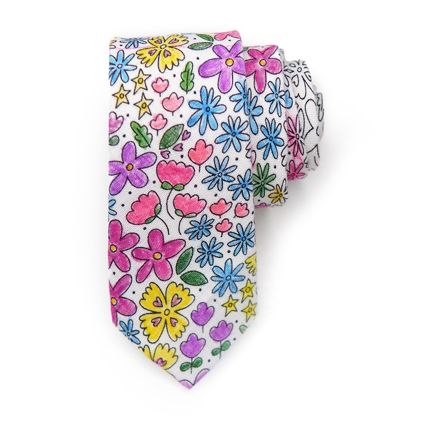 Bloom into Creativity with the Rad FLORAL Coloring Tie—Let Your Style Blossom