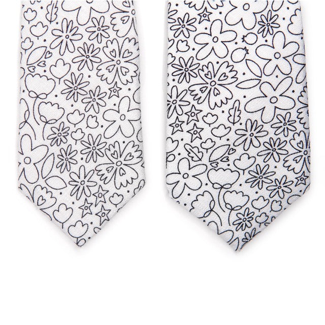 Bloom into Creativity with the Rad FLORAL Coloring Tie—Let Your Style Blossom