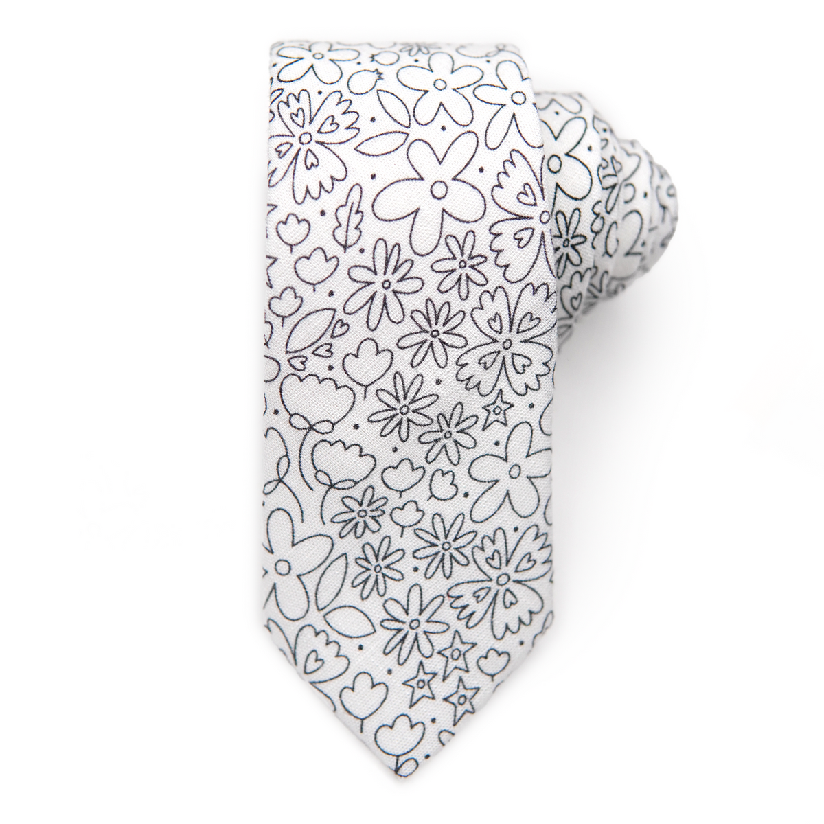 Bloom into Creativity with the Rad FLORAL Coloring Tie—Let Your Style Blossom